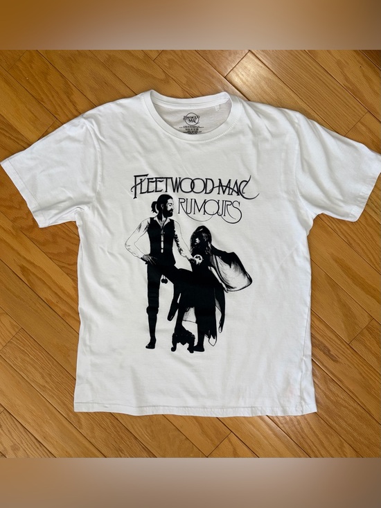 Tops - Fleetwood Mac Rumours Album Cover White Graphic Tee